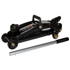 2-Ton Hydraulic Trolley Floor Jack Compact with Swivel Casters Heavy Duty Steel
