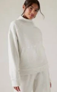 Athleta Girl Cozy Karma Sweatshirt Cream White Size XXL/16 - Picture 1 of 11