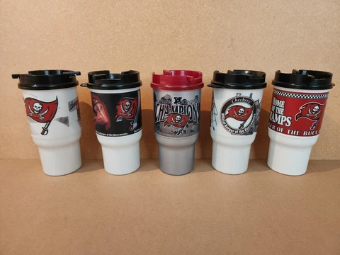 Vintage Tampa Bay Buccaneers Travel Mugs - Stadium Handout Exclusives Cover