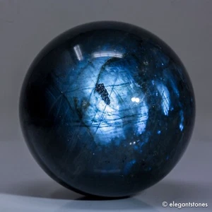 390g65mm Large Blue Labradorite Sphere Crystal Ball Natural Quartz Healing Stone - Picture 1 of 10