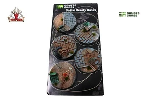 Gamers Grass Urban Warfare Bases Round 40mm (x5) - Picture 1 of 3