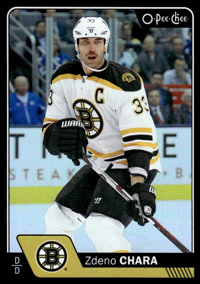 2016-17 O PEE CHEE BLACK RAINBOW FOIL /100 Zdeno Chara Boston Bruins #245 - Image 1 of 2