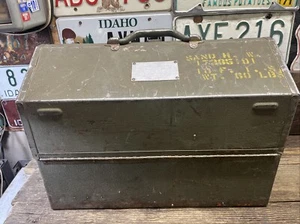 Vintage Military Tool Box Kennedy Metal Type II Size 2 Mechanics Cantilever 18” - Picture 1 of 19