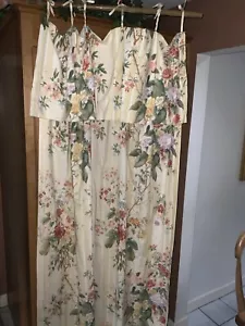 CORTINAS PERSONALIZADAS RALPH LAUREN~HIGHFIELDS~CENEFA ADJUNTA~FLORA AMARILLA Y BLANCA - Imagen 1 de 4