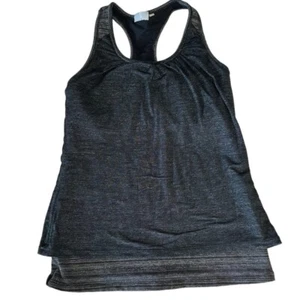 Women's Athleta Sports Bra/Tank Top Grey Multi Layer Great Condition - Picture 1 of 5