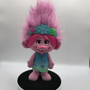 Dreamworks Trolls World Tour Interactive Dancing Hair Poppy Toy Doll Pink 84 - Picture 1 of 9