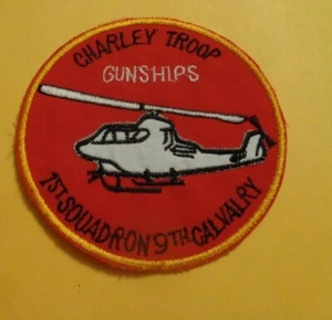 U.S.ARMY AVIATION PATCH,THAILAND MADE,1960S, C TRP 1ST SQDN,9TH CAVALRY REGIMENT - Picture 1 of 2