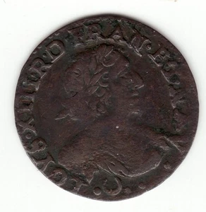 Louis XIII, 1640 copper double tournois, Crescent with dots mint mark - Imagen 1 de 2