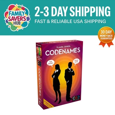 Codenames Game: Quick 15-Minute Playtime for 2-8 Players - Perfect for Nights In - Image 1 of 4