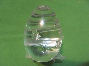 Vintage 2000 Sullivans Handmade 24% PbO Crystal Egg Paperweight Made in Poland - Picture 1 of 4