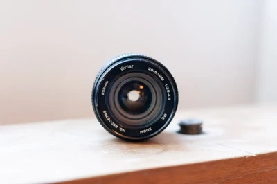 Canon FD Mount Vivitar 28-50mm f/3.5-4.5 MC High-Performance Zoom Lens - Image 1 of 4