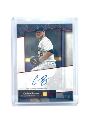 2024 Topps Museum Collection - Archival Autographs Corbin Burnes #AA-CBU /10 - Image 1 of 2