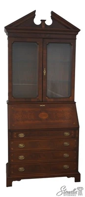 L70969: Escritorio de secretaria frontal caoba estilo blanco hepple Foto 1 de 4