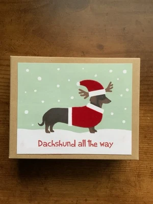 New Dachshund Dog Christmas Cards Box of 15 With Seals - Image 1 of 2