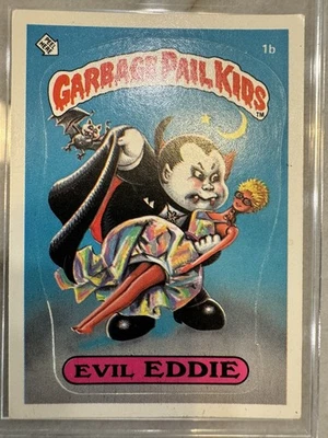1985 Garbage Pail Kids (GPK) Original Series 1 Evil Eddie card matte - Image 1 of 4