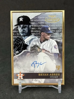 2020 Topps Gold Label Gold Label Framed Auto Bryan Abreu #GLA-BA Rookie Auto RC - Image 1 of 2
