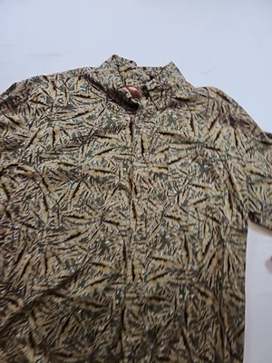 Bob Timberlake Long Sleeve Button Down Size Large Leaves Camouflage  - Image 1 of 4