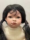 20" Native American Brown Eyed Porcelain & Stuffed Doll