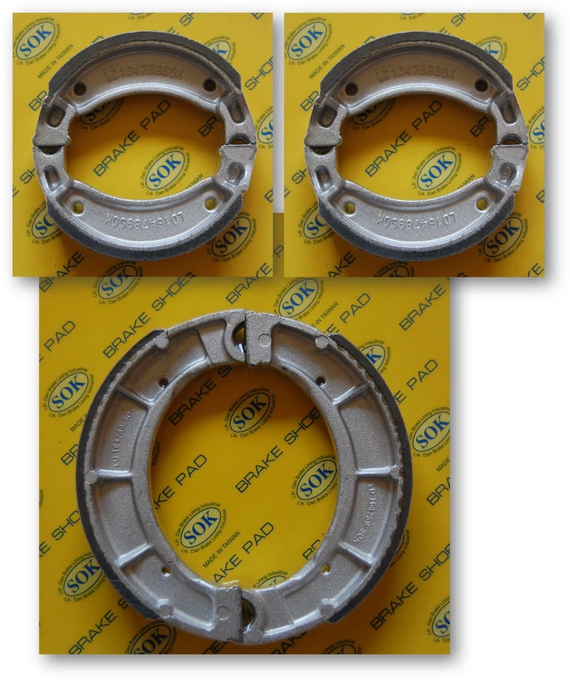 ZAPATOS DE FRENO DELANTEROS Y TRASEROS para YAMAHA YFB 250 2X4 Timberwolf 1992-1994 YFB250 2X4 Foto 1 de 1