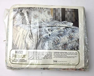 Vintage No Iron Percale Twin Sheet Set Pequot Floral - Picture 1 of 9