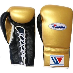 Winning Boxing Gloves CO-MS-400 12oz Gold Black Professional String Type JAPAN - Picture 1 of 1