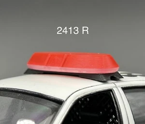 1/24 25 Red Federal Signal Vista Lightbar Fire State Police Trooper Sheriff EMS - Picture 1 of 10