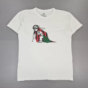 Prps Mens T Shirt White Large Cotton Tee Big Logo Bruised Never Broken - Picture 1 of 11