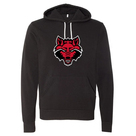 Venley Official NCAA Arkansas State Red Wolves Unisex Hooded Pullover Sweatshirt Cover