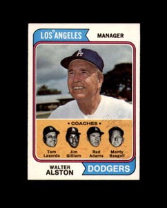 Monty Basgall Hand Signed 1974 Topps Los Angeles Dodgers Autograph