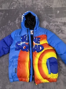 Members Only Space Jam Kids Youth Puffer Jacket sz 14/16 Retro MJ Buggs Street - Picture 1 of 13