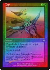 Zap FOIL Invasion PLD Red Common MAGIC THE GATHERING MTG CARD ABUGames