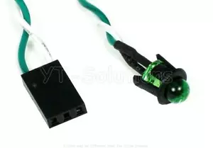 Green Power LED with 3-pin 2.54mm pitch connector for Mini ITX Motherboards - Picture 1 of 2
