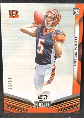 Ryan Finley 2019 Panini Playoff 1st Down Rookie BENGALS #/99 - Image 1 of 2