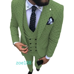 Men's Suits Three-piece Sets Casual Business Dress Banquet Spot Wedding Suits Sz - Picture 1 of 40