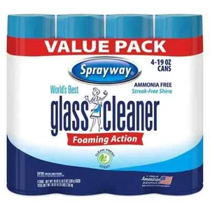 ✨✨ Sprayway Foaming Action Glass Cleaner (19 oz., 4pk.) Streak-Free Shine ✨✨ - Picture 1 of 4