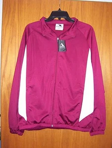 Chaqueta Para Hombres "AUGUSTA SPORTSWEAR" Tricot Cepillado Borgoña Cremallera Completa Talla Mediana Nueva Con Etiquetas - Imagen 1 de 4