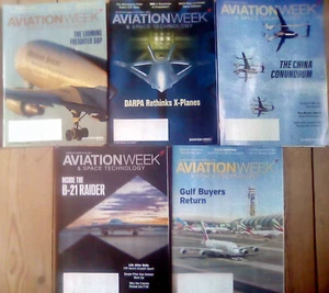 Five AVIATION WEEK & SPACE TECHNOLOGY MAGAZINES -Sept 4th to Nov 12th 2023. - Picture 1 of 11