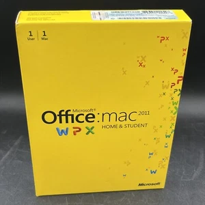 MS Microsoft Office MAC 2011 Home and Student Box W/ product key Used - Picture 1 of 5