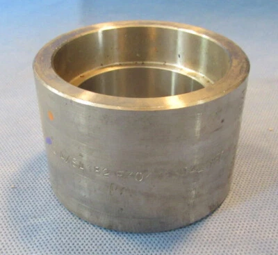 Coupling 2" Class 3000 (3M) Forged 304 Stainless Steel Socket Weld Pipe Fitting - Image 1 of 4