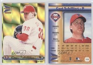 2000 Pacific Prism Holographic Gold /480 Curt Schilling #113