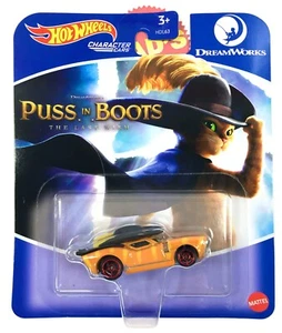 Puss in BOOTS, Hot Wheels Character Car DreamWorks Feather in Cap - Picture 1 of 9