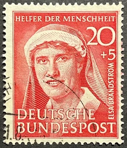 Germany, Fed Rep, Semi Post 1951, For Charity, Used, Scott B322, Michel 145 F-VF - Picture 1 of 2