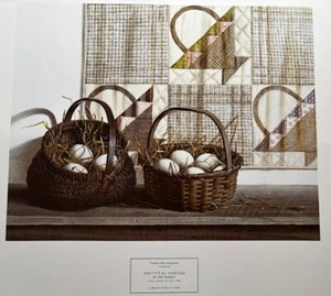 Pauline Eble Campanelli Don't Put All Your Eggs in One Basket Art Print—VHTF - Picture 1 of 1
