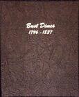 Dansco 6121 Coin Album For Bust Us Dimes Collection 1796-1837 New Free Shipping