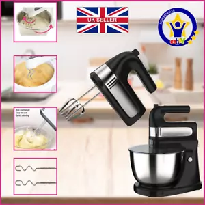 Electric Hand Mixer Whisk 5 Speed 250W Hand Mixer Kitchen Egg Beater Cream Cake - Picture 1 of 7