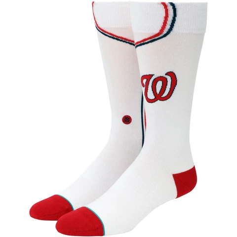 Men's STANCE Washington Nationals MLB Home Jersey Crew Socks ~ Large 9-11 Cover