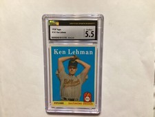 1958 Topps KEN LEHMAN #141 Baltimore Orioles CSG 5.5
