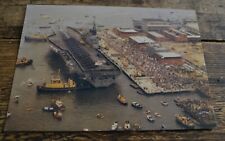 HMS Hermes Home from the Falklands War at Portsmouth Harbour Docks Postcard