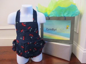 Baby Girls Romper Ruffle Back Halter Top Summer Jumpsuit Infant Size S, M, L - Picture 1 of 10