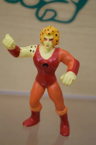 Thundercats LJN Mini Cheetara Figurine PVC NO Weapon 1986 Cover